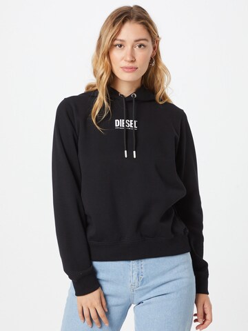 DIESEL Sweatshirt in Zwart: voorkant