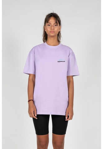 T-shirt oversize 'Wave V.1' MJ Gonzales en violet : devant