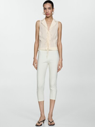 MANGO Bluse 'CUTE' in Beige