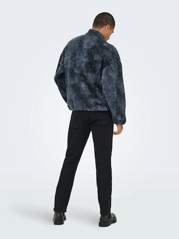 Veste en polaire 'ONSJAMES' Only & Sons en noir