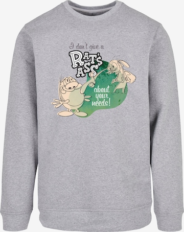 Merchcode Sweatshirt 'Ren And Stimpy - Rats Ass' in Grau: predná strana