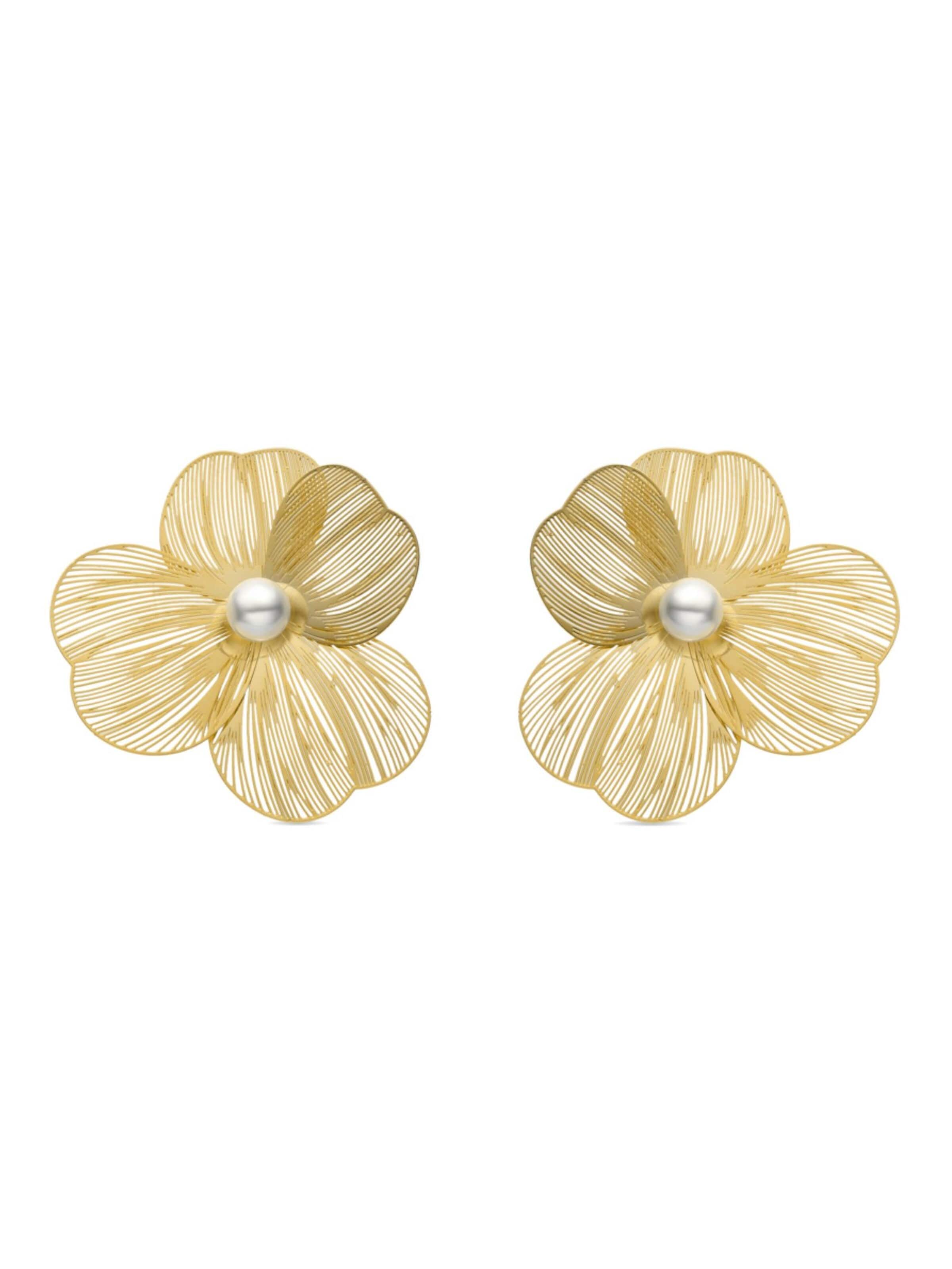 LUXBYLUX Earrings in Gold: front