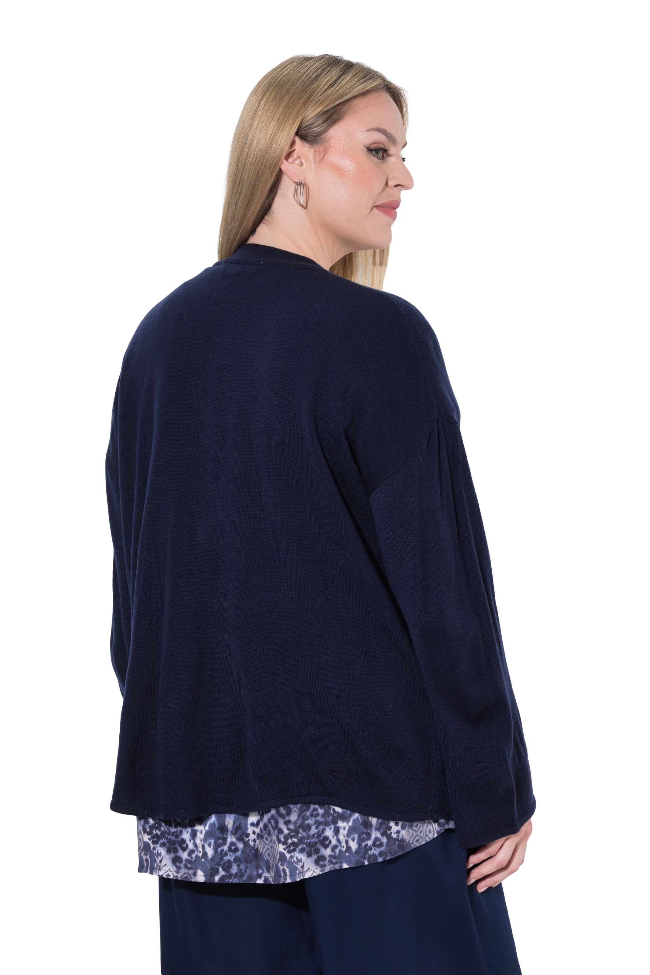 MIAMODA Strickjacke in Blau