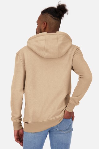 Alife and Kickin Zip-Up Hoodie 'TrasherAK' in Beige