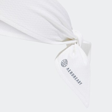 Fascia sportiva per la testa 'Aeroready Tie Band' di ADIDAS PERFORMANCE in bianco