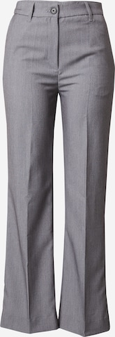 Monki جينز ذات سيقان واسعة سروايل مثنية مرتبة بلون رمادي: الأمام