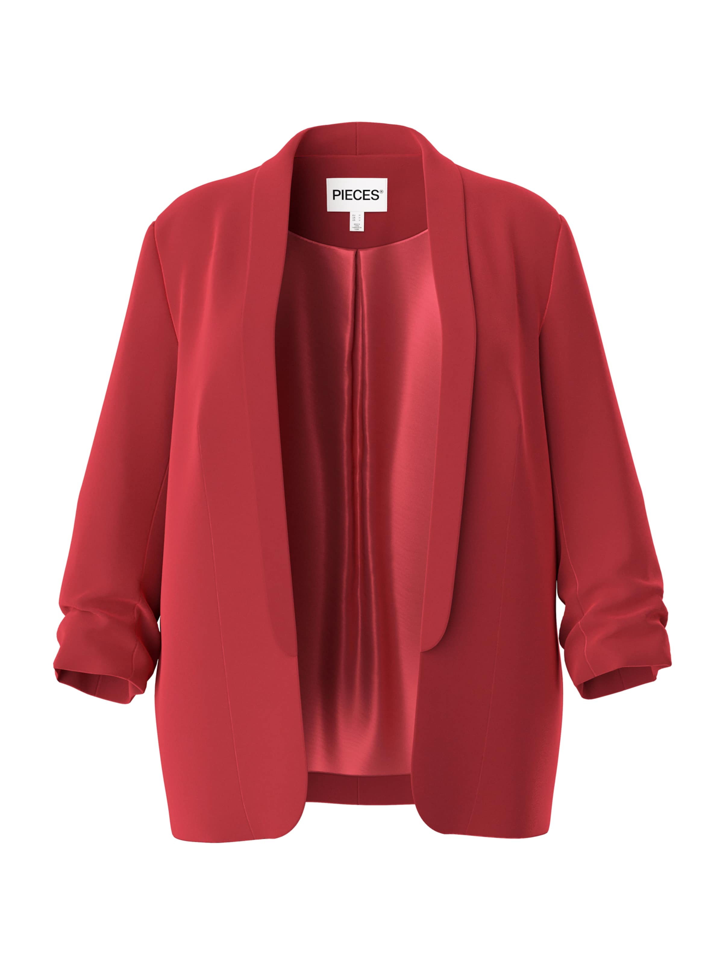 PIECES Curve Blazer 'PCBOSS' in Red: front