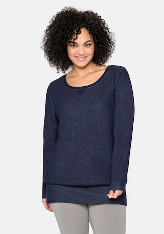 SHEEGO Sweatshirt in Blue: front