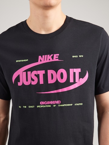 Nike Sportswear Majica | črna barva