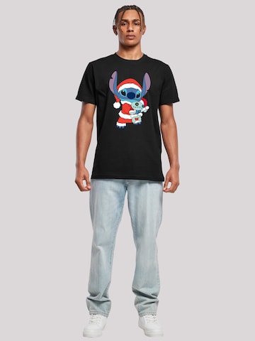 T-Shirt 'Disney Lilo & Stitch Christmas' F4NT4STIC en noir