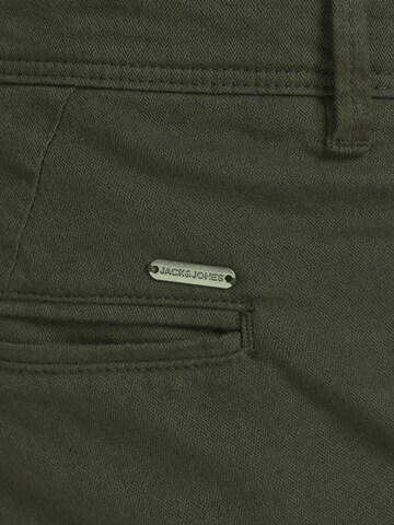 JACK & JONESSlimfit Chino hlače 'Marco' - zelena boja