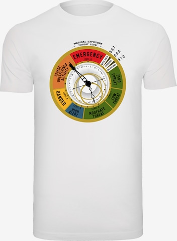 Maglietta 'Fantastic Beasts Threat Level and Harry Potter' di F4NT4STIC in bianco: frontale