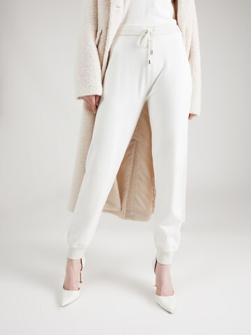 Liu Jo Tapered Pants 'MAGLIA' in White: front