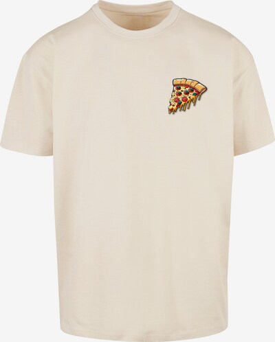 Merchcode Shirt 'Pizza Comic' in de kleur Sand / Gemengde kleuren, Productweergave