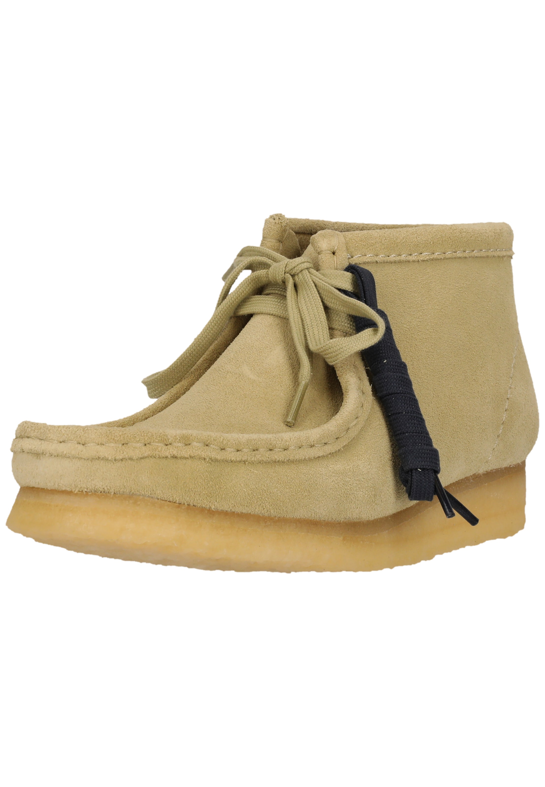 CLARKS Lace-up shoe 'Wallabee' in Grey: front