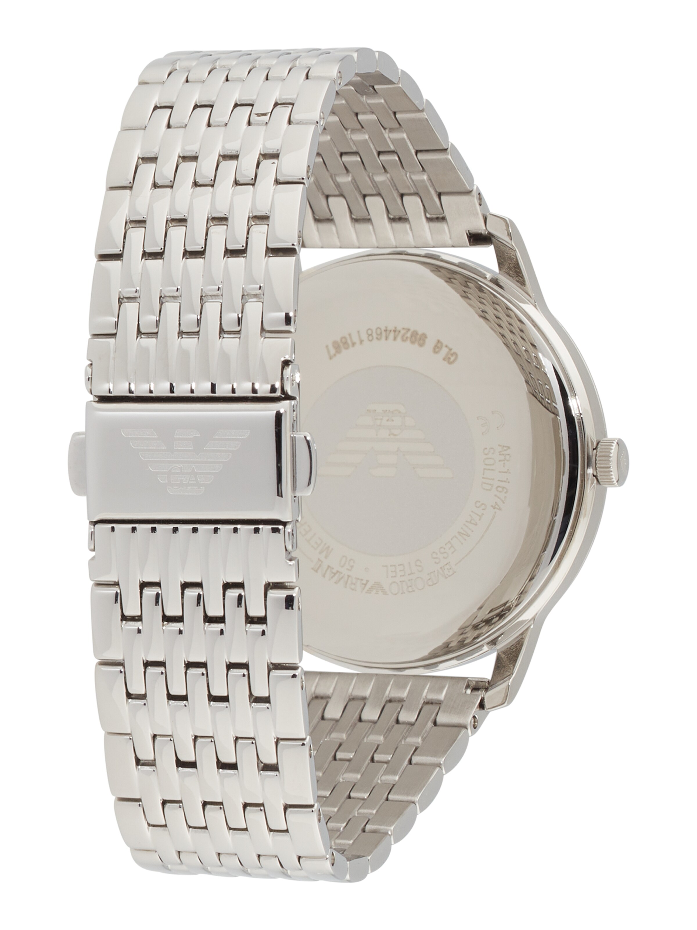 Emporio Armani Analogna ura | srebrna barva