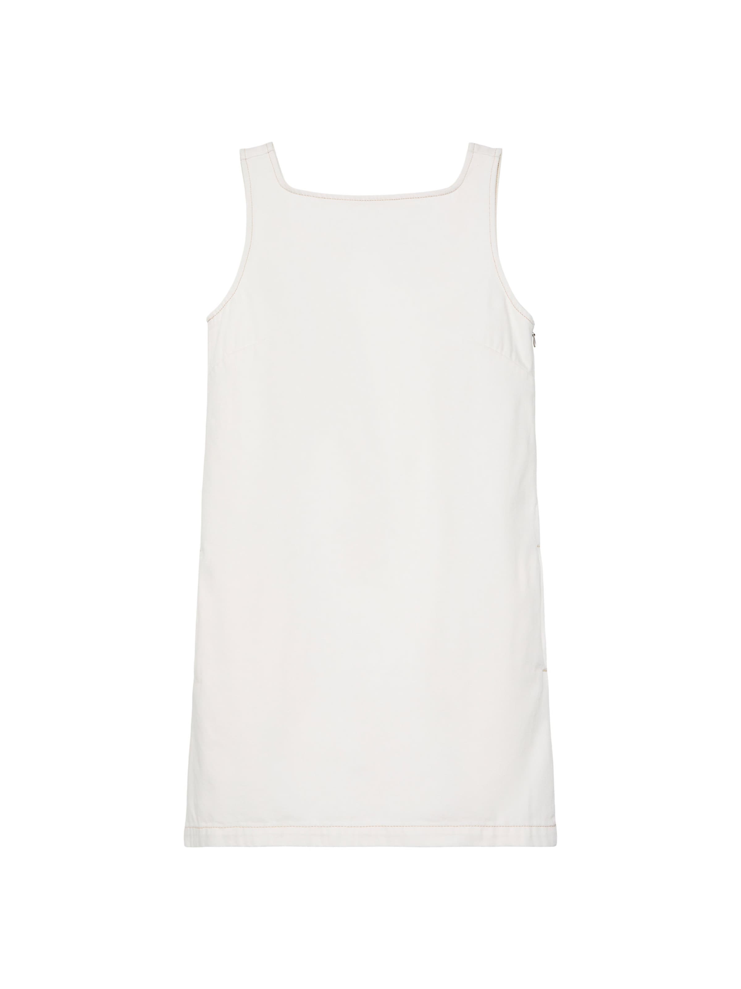 Calvin Klein Jeans Dress in White: front