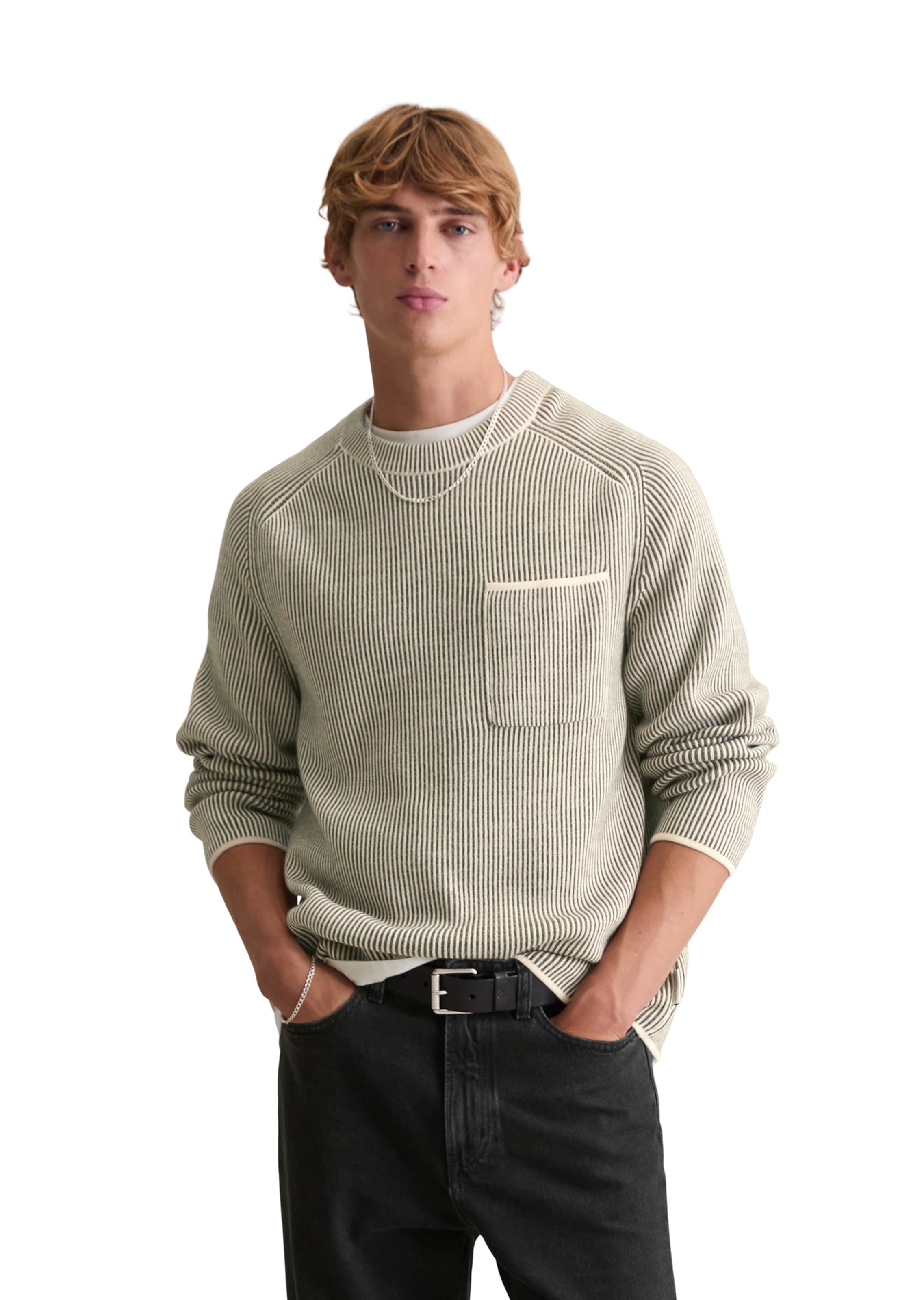 Pull-over Marc O'Polo DENIM en vert : devant
