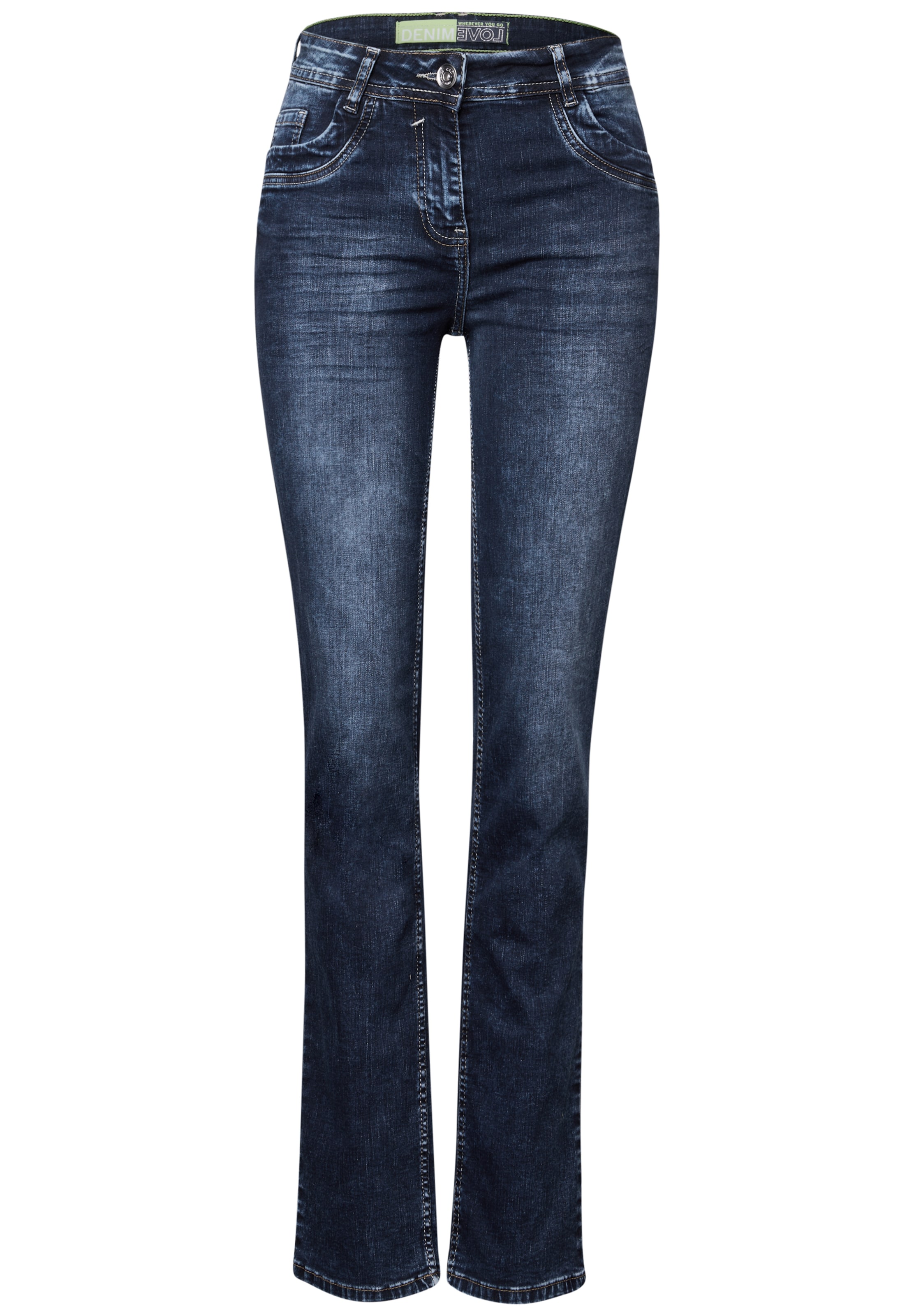 CECIL Slimfit Jeans in Blau: Vorderseite