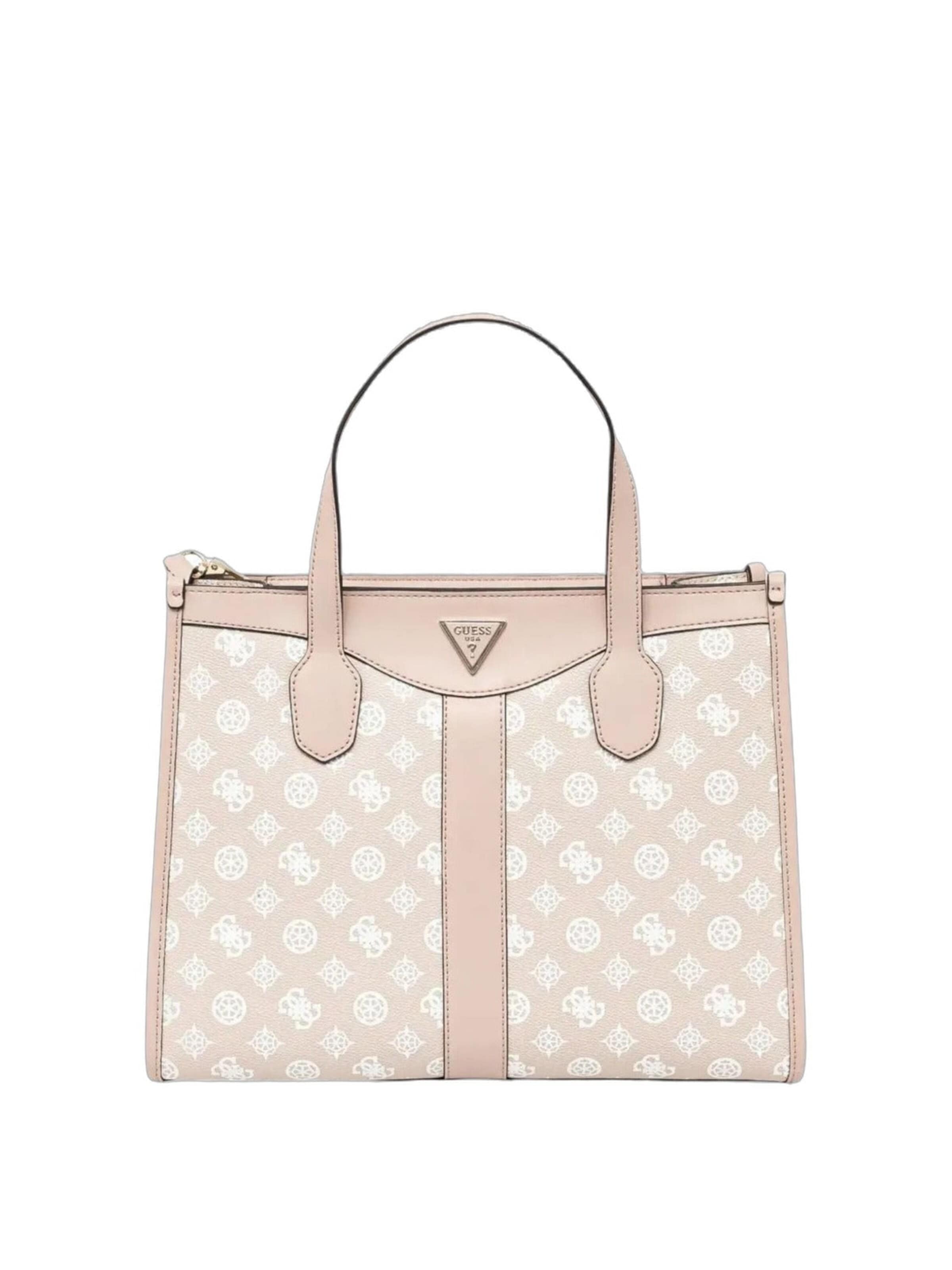 GUESS Håndtaske 'Guess Cabas Silvana 2-Comp Sand Logo' i pink: forside