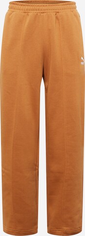 Loosefit Pantalon PUMA en marron : devant