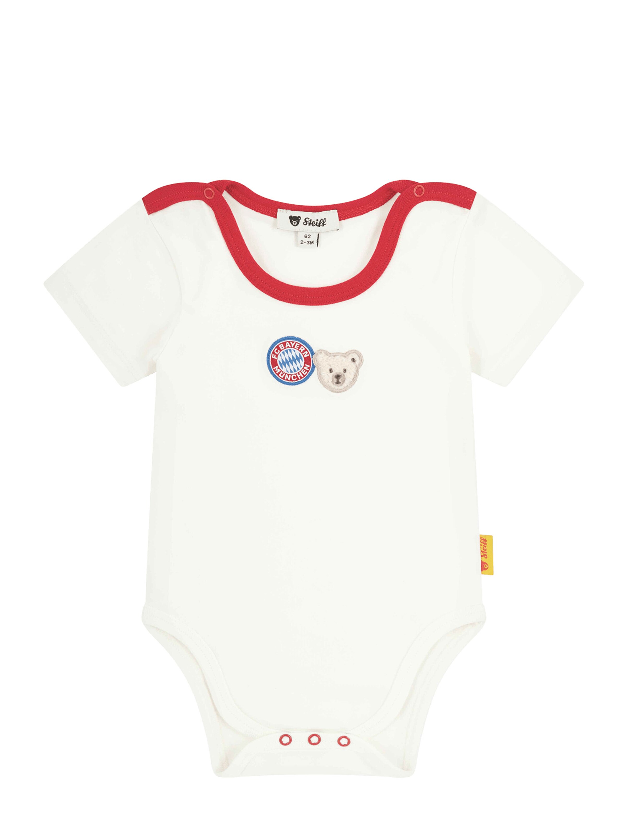 FC BAYERN MÜNCHEN Body 'Fc Bayern X Steiff' in Weiß: Vorderseite