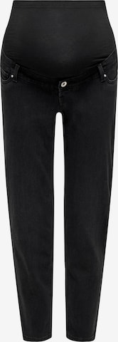 Only Maternity Regular Jeans in Black: front