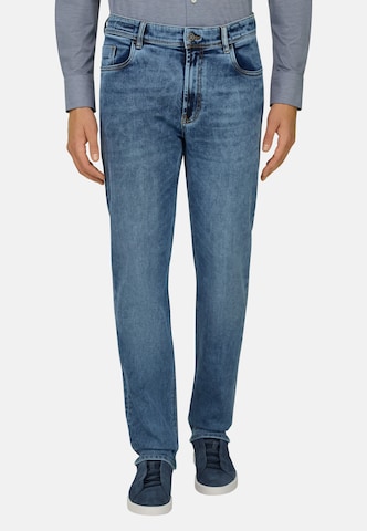 Boggi Milano Slimfit Jeans in Blau: Vorderseite