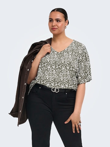 ONLY Carmakoma Blouse 'CARVIWI' in Green: front
