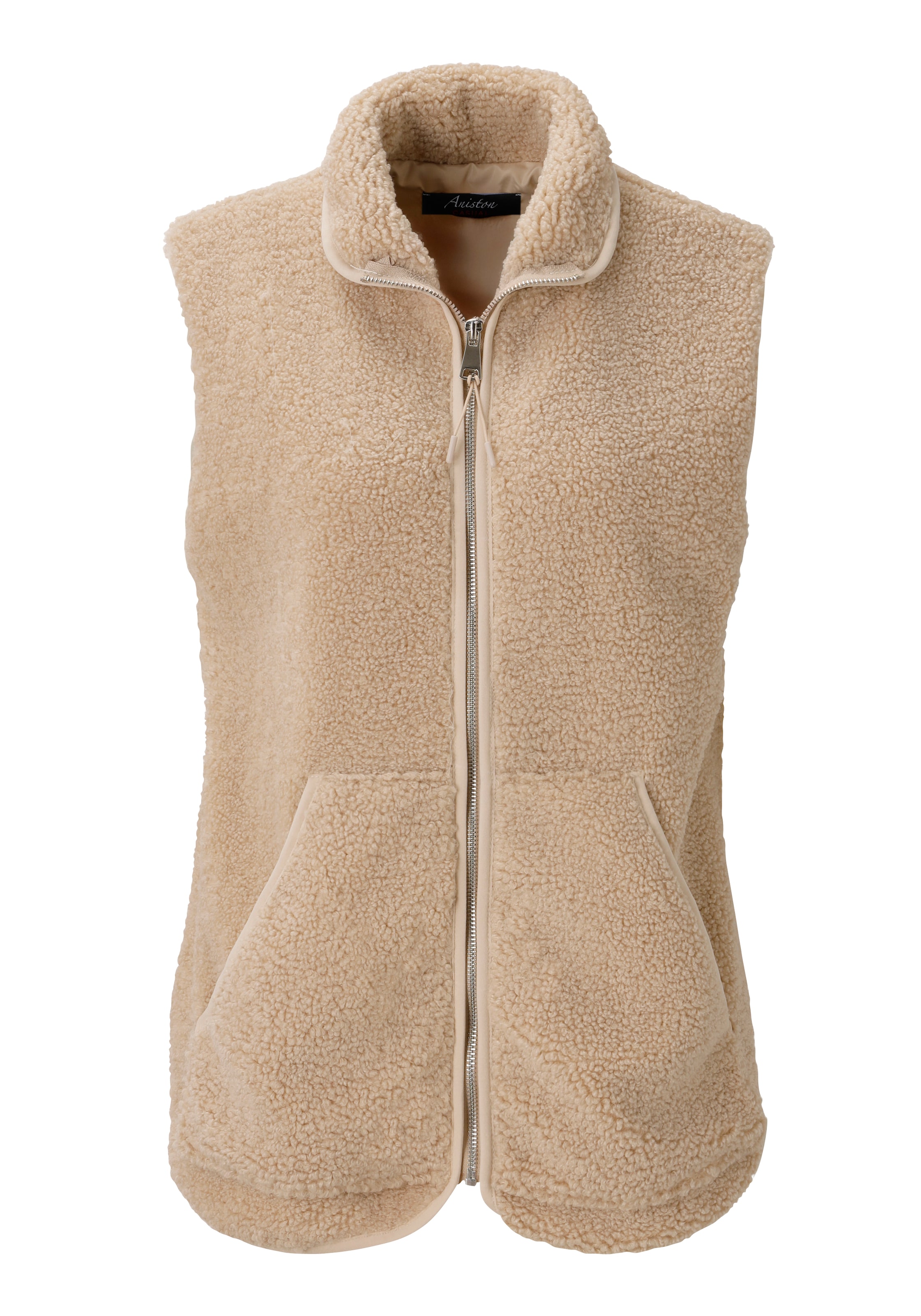 Aniston CASUAL Weste in Beige: Vorderseite