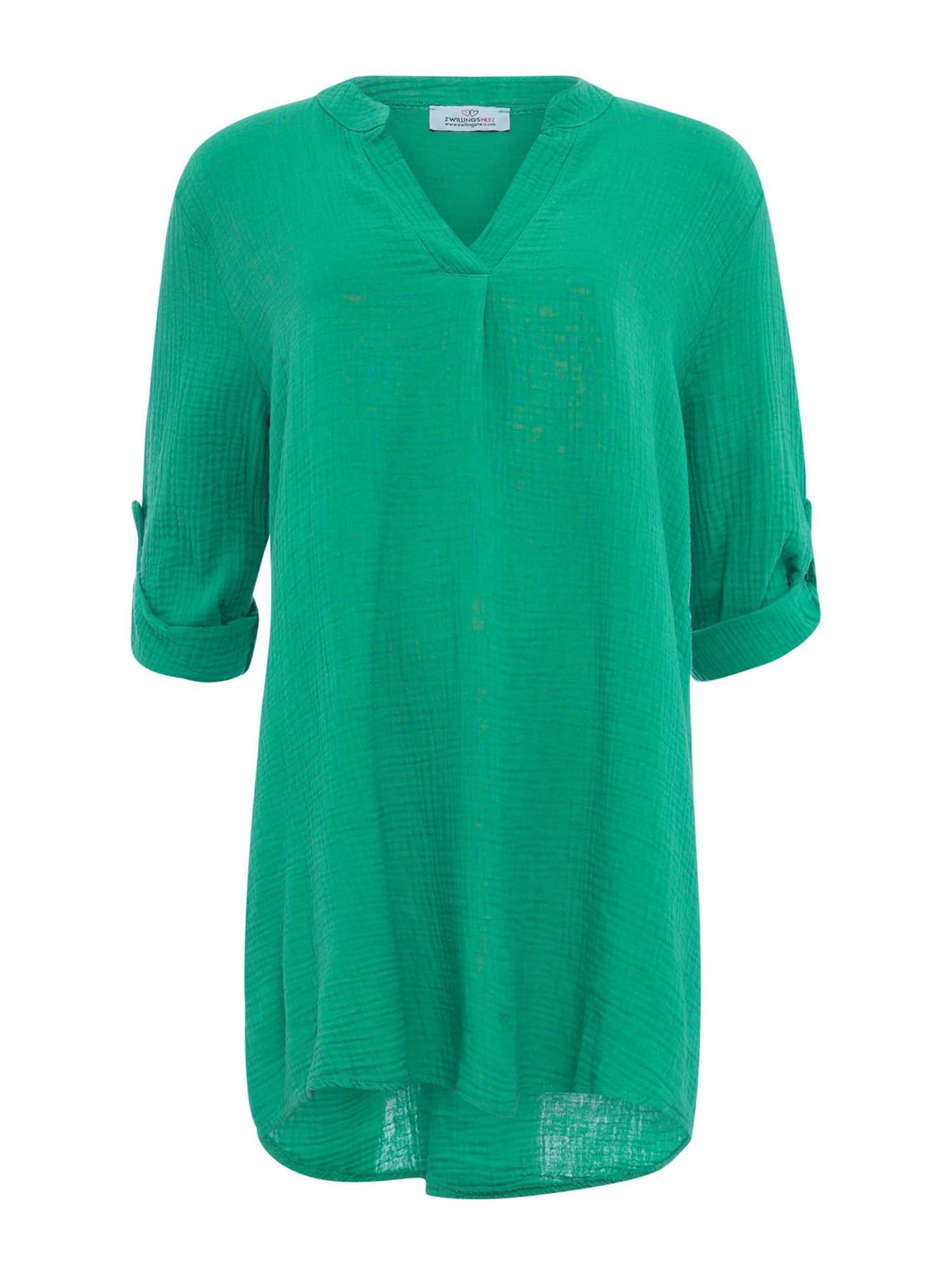 Zwillingsherz Туника &#x27;Amelie&#x27; в Зеленый: спереди