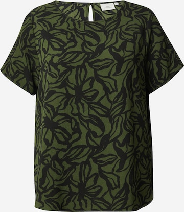 ONLY Carmakoma Bluse 'CARVica' in Grün: Vorderseite