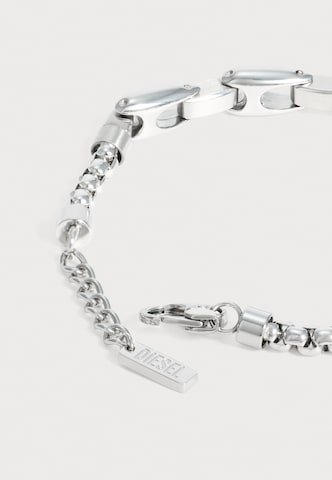 DIESEL Náramek 'Metamorph' – stříbrná