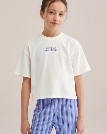 WE Fashion Футболка 'Meisjes' в Белый: спереди