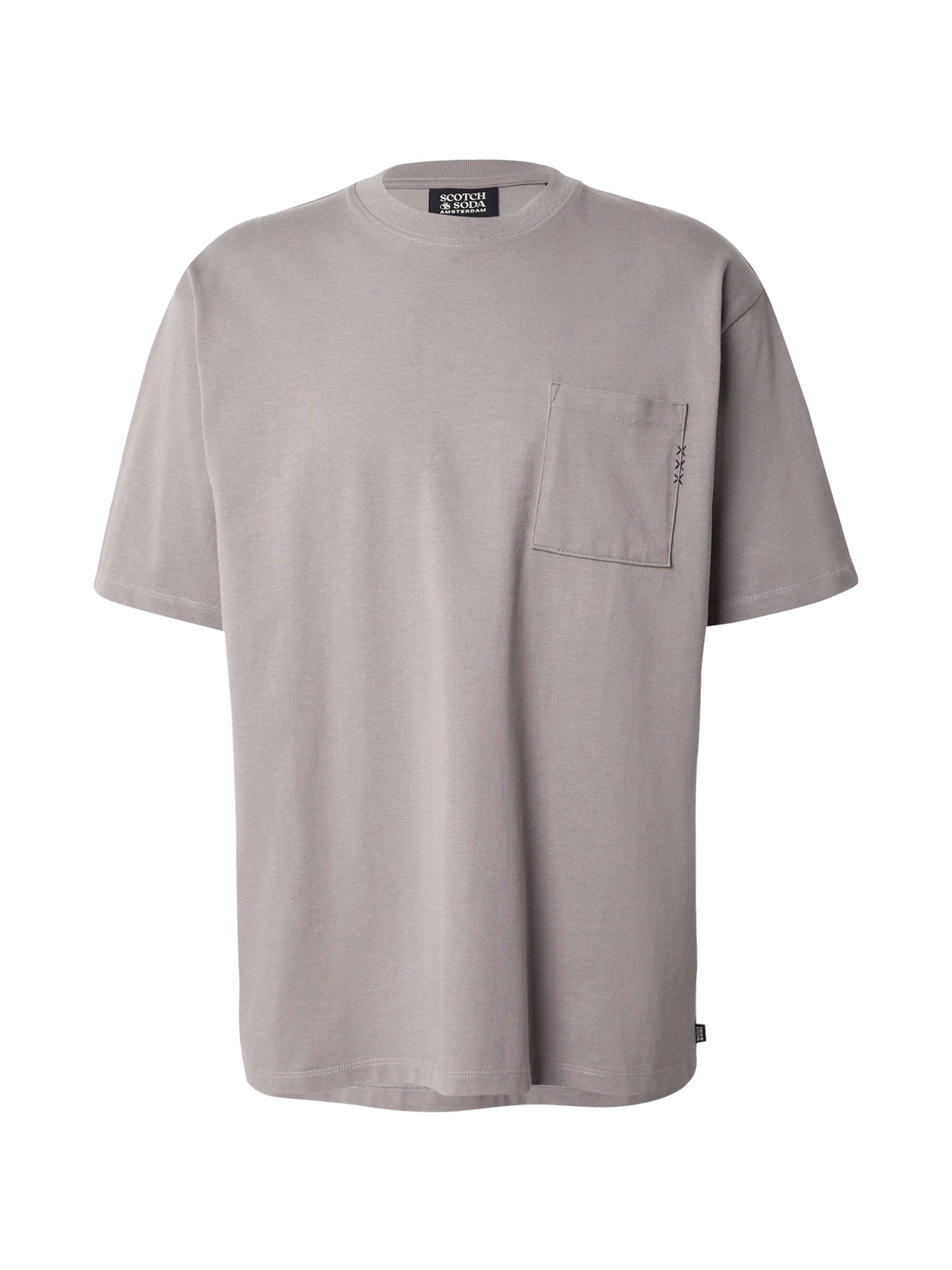 T-Shirt SCOTCH & SODA en gris : devant