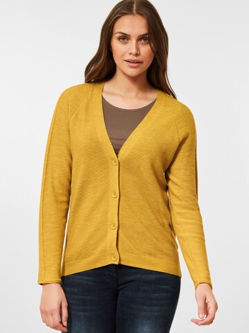 CECIL Knit cardigan in Yellow: front