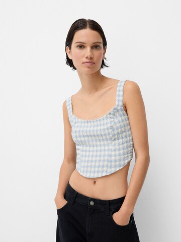 Bershka Top in Blue: front