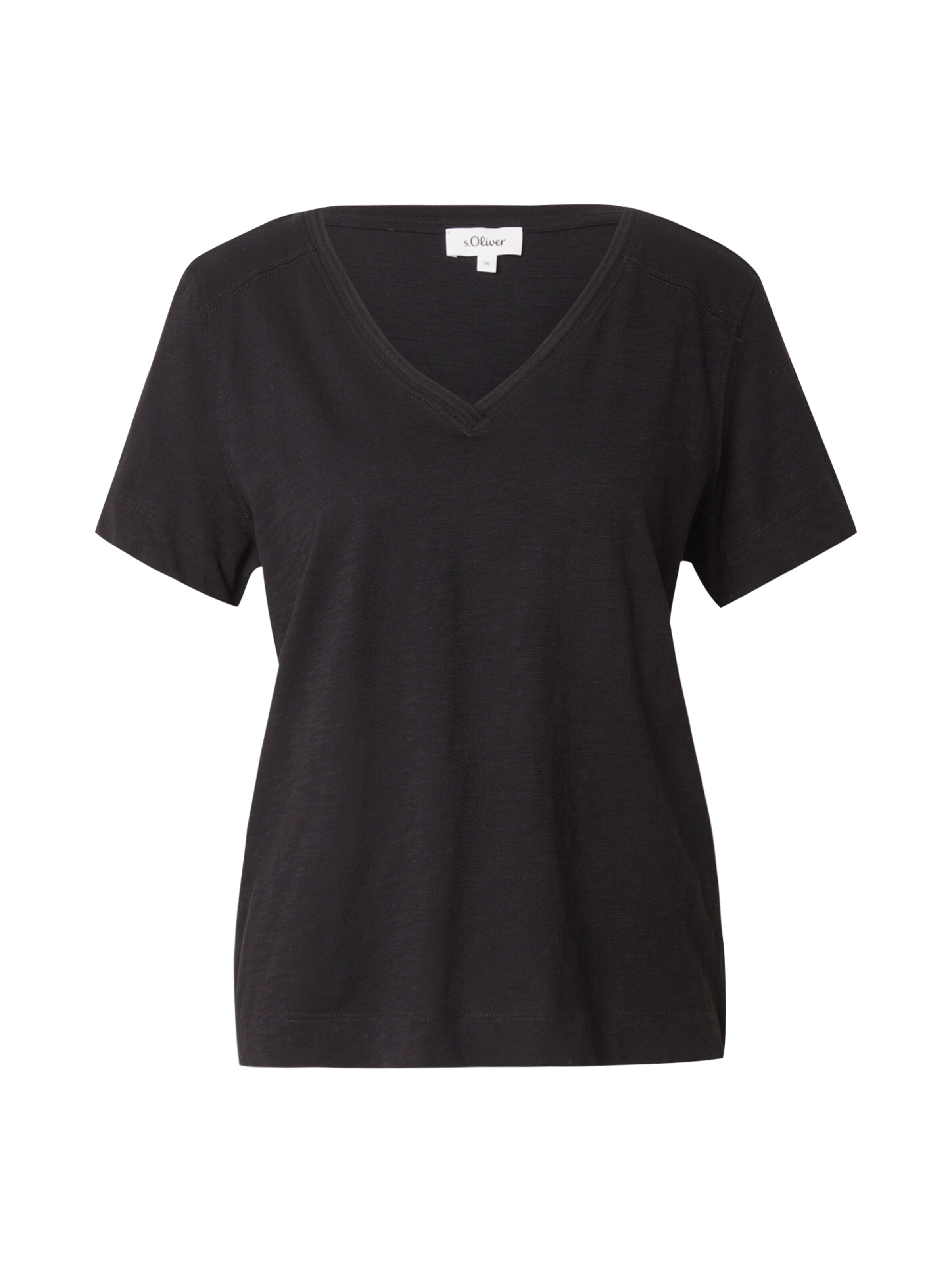 s.Oliver Koszulka w kolorze czarny: przód
