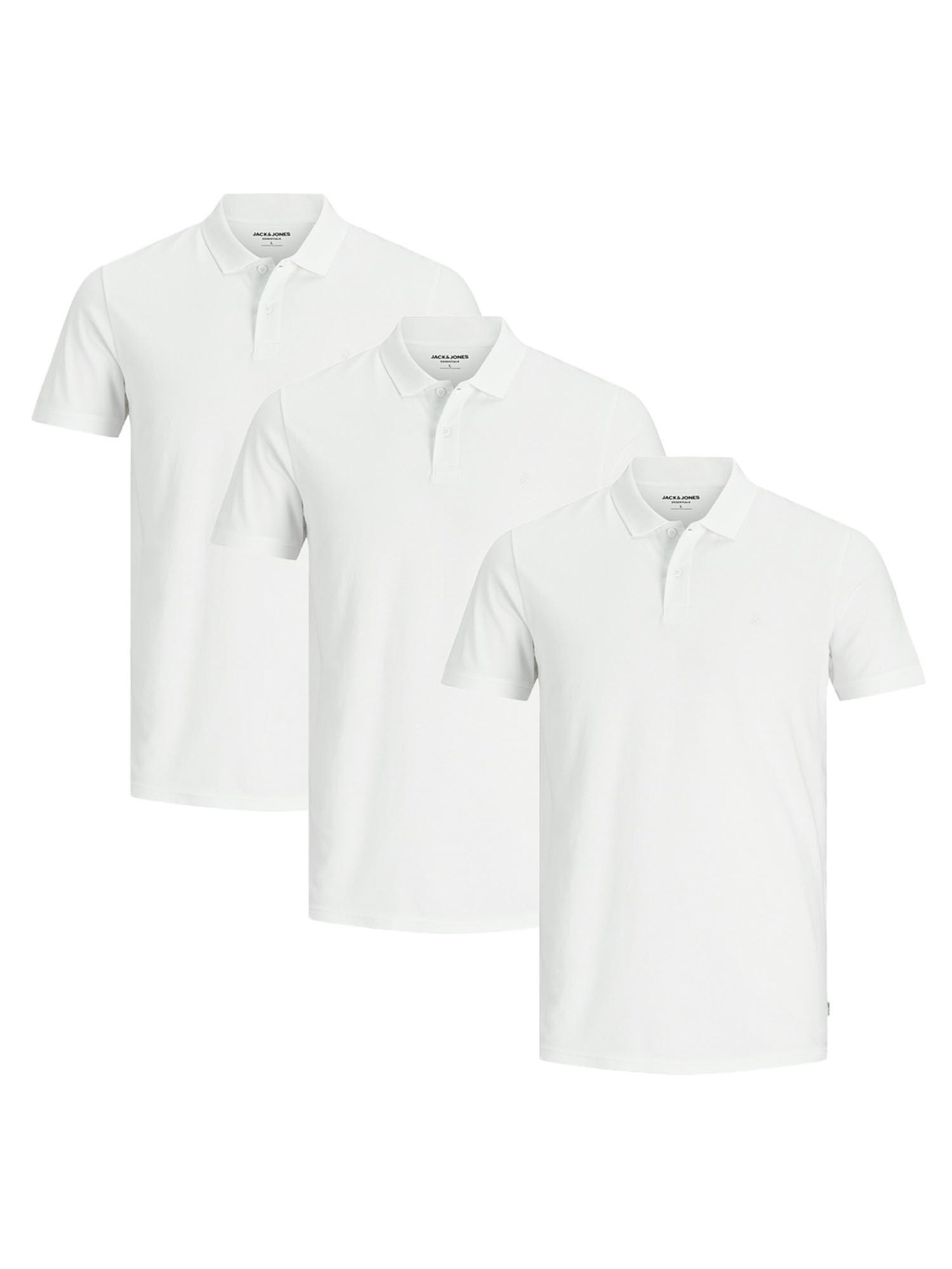 JACK & JONES Shirt 'Basic' in White: front