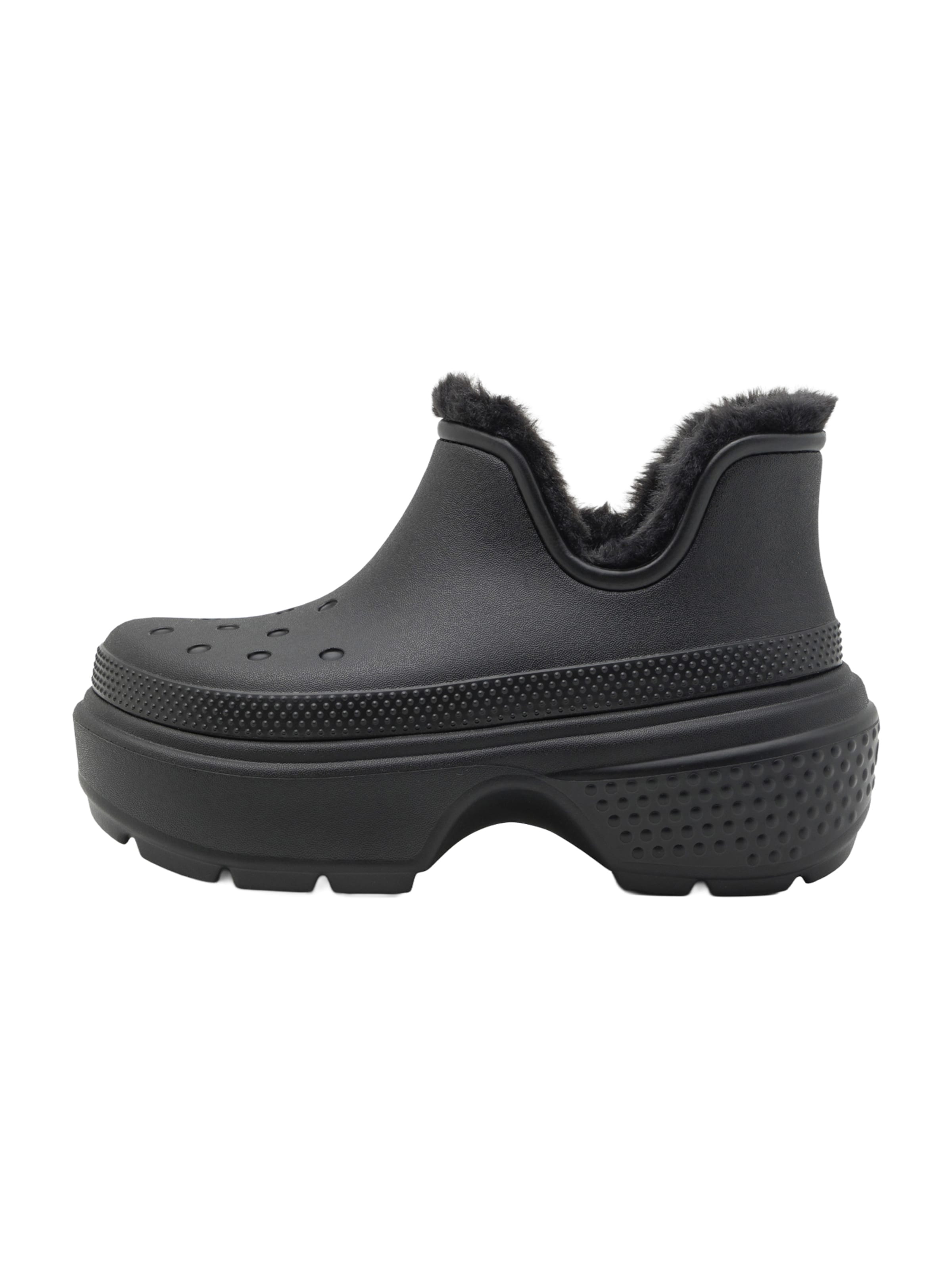 Bottines 'Stomp' Crocs en noir : devant