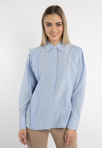 DreiMaster Klassik Bluse 'Colina' in Blau: Vorderseite