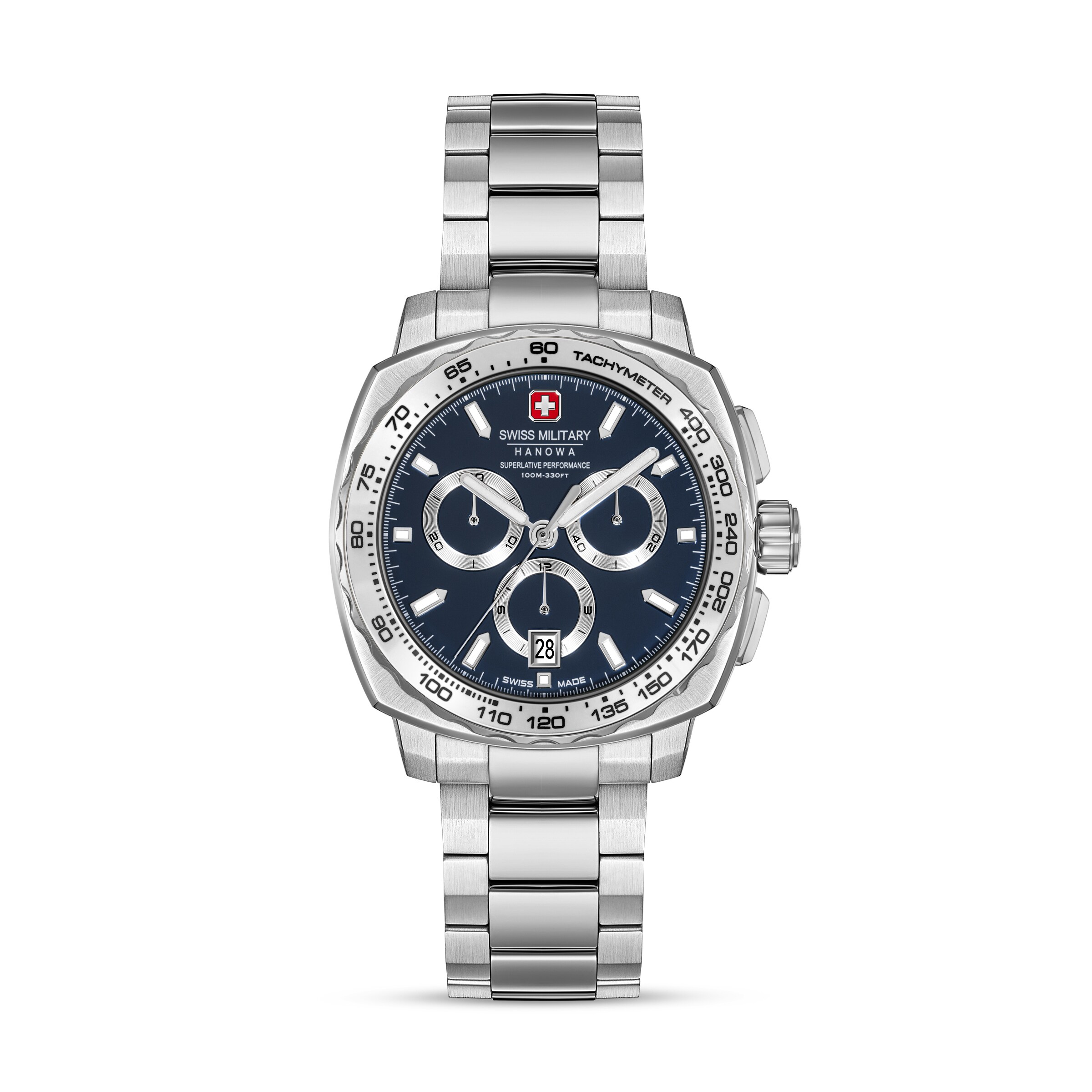 SWISS MILITARY HANOWA Analog watch 'Speedwell' in Blue: front
