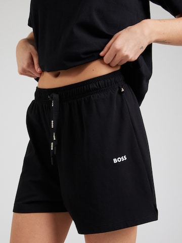 BOSS Pajama pants in Black: front