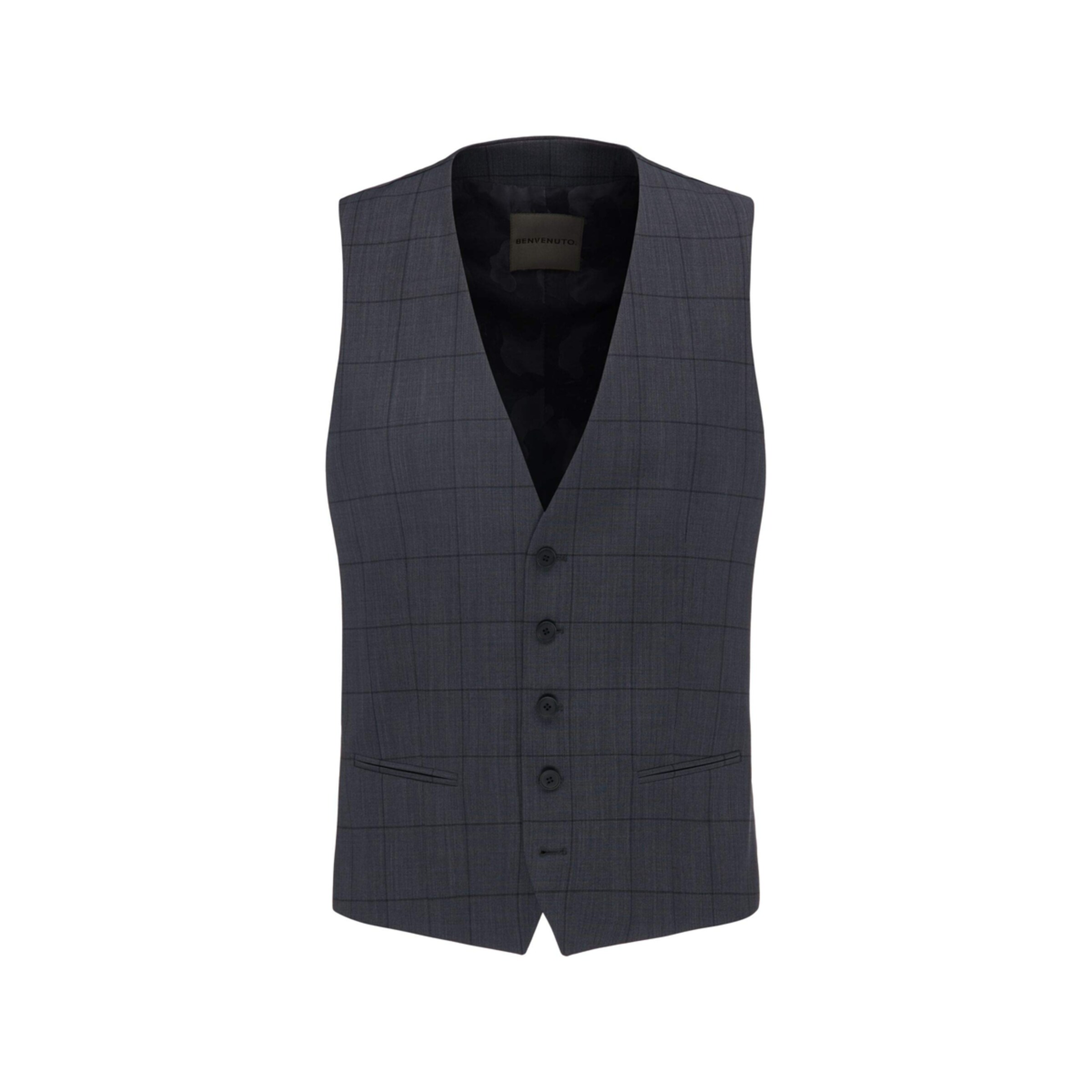 BENVENUTO Vest in Blue: front