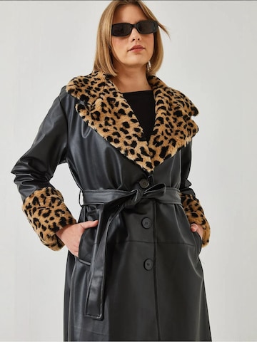 Manteau mi-saison Bianco Lucci en noir
