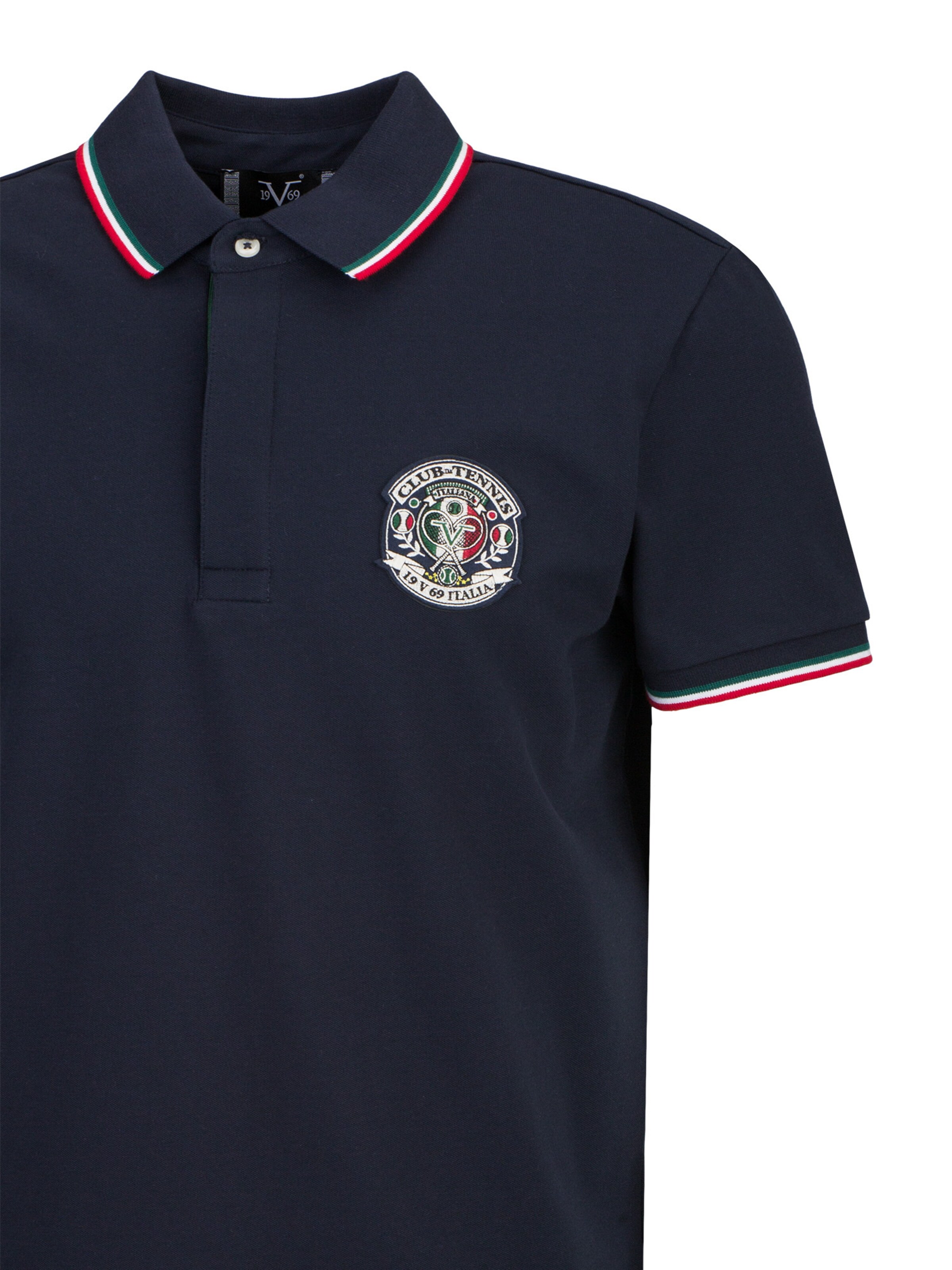 Maglietta 'Emilio' di 19V69 ITALIA in blu