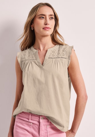 STREET ONE Blouse in Beige: front