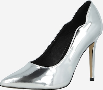 Dorothy Perkins - Zapatos con plataforma 'Ella' en plata: frente