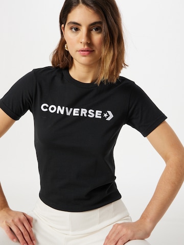 CONVERSE Koszulka 'WORDMARK' w kolorze czarny