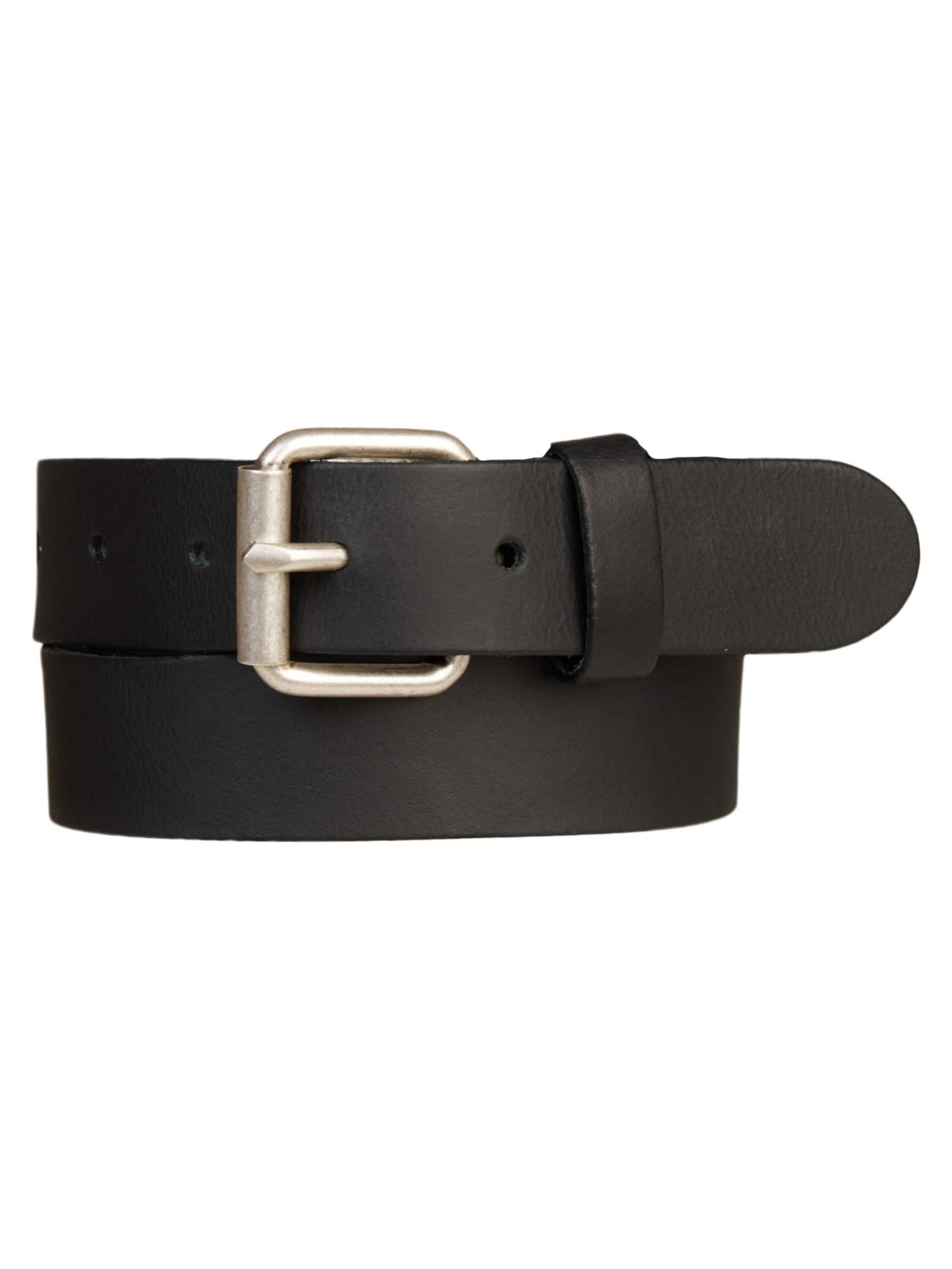 Ceinture Petrol Industries en noir : devant